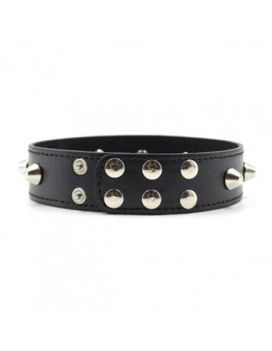 Obroża BDSM Collare Spikes Collar Black - Chokery, obroże i smycze - 3