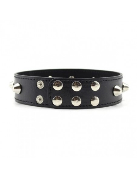 Obroża BDSM Collare Spikes Collar Black - Chokery, obroże i smycze - 3