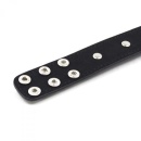 Ekoskórzana obroża z ćwiekami i kolcami Collare Spikes – czarna, regulowana - 4