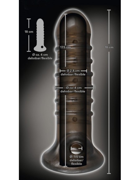 Stymulująca Nakładka Na Penisa Rebel Dick - Przedłużki i nakładki na penisa - 6