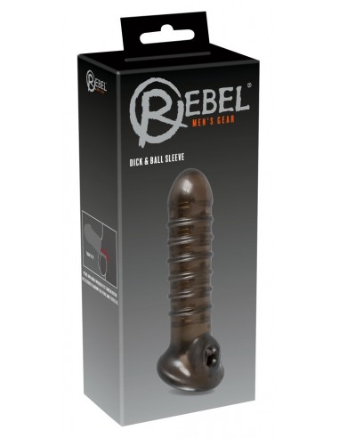 Stymulująca Nakładka Na Penisa Rebel Dick - Przedłużki i nakładki na penisa - 7