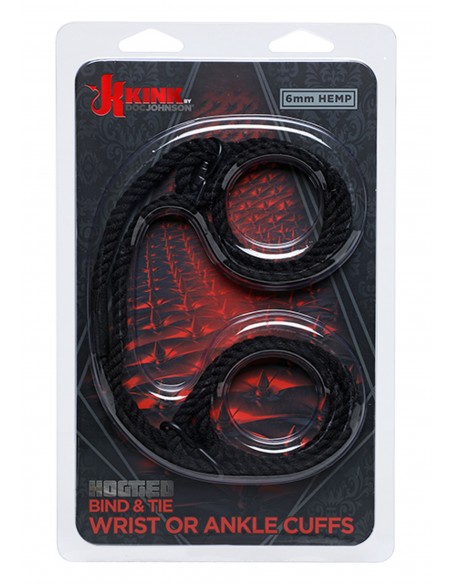 Kajdanki erotyczne Hemp Wrist Or Ankle Cuffs 6Mm - Kajdanki erotyczne - 2