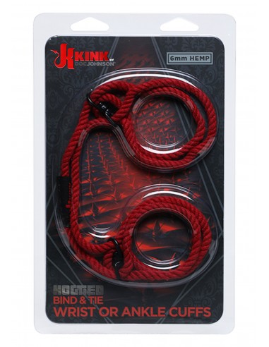 Kajdanki erotyczne Hemp Wrist Or Ankle Cuffs 6Mm - Kajdanki erotyczne - 2