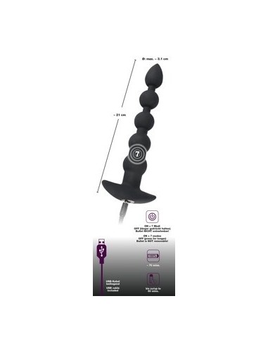 Kulki analne Bv Rechargeable Bead - Kulki i korki analne wibrujące - 5