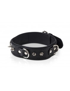 WHIPS Obroża Męska Z Półkółkami I Smyczą - Chokery, obroże i smycze - 1 2