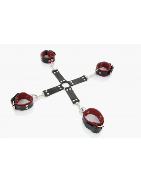Uprząż BDSM Whips Krzyżak Czerwony - Uprzęże BDSM - 2
