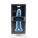 Dildo z przyssawką Get Real by TOYJOY Dong 7.5 Inch Blue (19 cm) z żebrowanym trzonem - 2