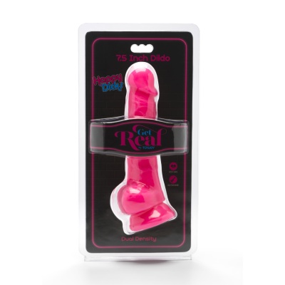 Dildo Happy Dicks 7.5in z przyssawką i jądrami (19 cm) - 1 2