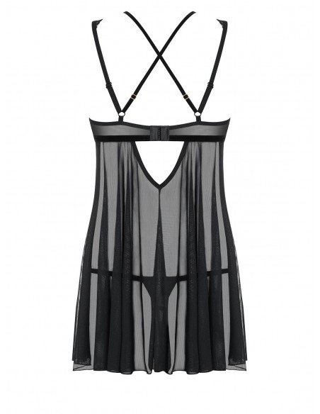 Bielizna nocna 873-Bab-1 Babydoll I Stringi  S/M - Babydoll - 4