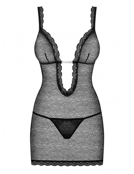 Bielizna Nocna 877-Che-1 Koszulka I Stringi L/Xl - Koszule nocne - 3