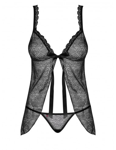 Bielizna nocna 877-Bab-1 Babydoll I Stringi L/Xl - Babydoll - 3