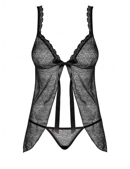 Bielizna nocna 877-Bab-1 Babydoll I Stringi L/Xl - Babydoll - 3