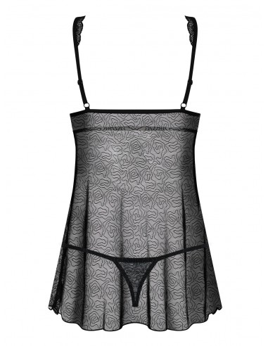 Bielizna nocna 877-Bab-1 Babydoll I Stringi L/Xl - Babydoll - 4