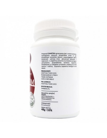 Potężny wytrysk CumStim 80 kaps. - Dłuższa i mocniejsza erekcja - 2