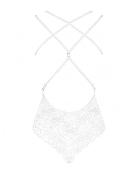 Uwodzicielska bielizna 860-TED-2 body białe  S/M - Body - 4