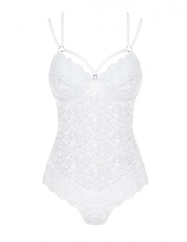 Uwodzicielska bielizna 860-TED-2 body białe L/XL - Body - 3