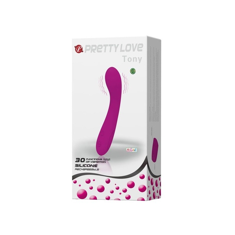 Wibrator Tony z trzema silnikami i 30 trybami wibracji o długości 16 cm - 2