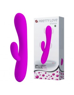 Wibrator z Stymulacją Łechtaczki VICTOR 30 Funkcji - Wibratory Króliczki - 1 2