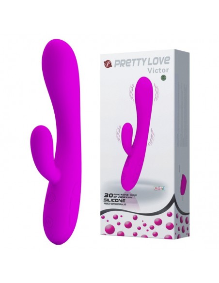 Wibrator z Stymulacją Łechtaczki VICTOR 30 Funkcji - Wibratory Króliczki - 2