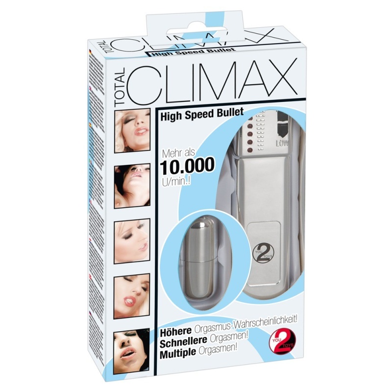 Jajeczko wibrujące Total Climax z pilotem przewodowym i 6 trybami wibracji, silnik 6 V, materiał ABS, długość 5,5 cm - 2