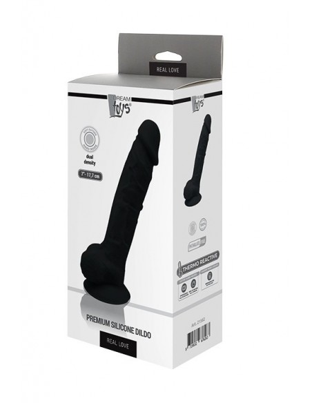 Dildo Dream Toys Real Love Dildo 7Inch Black - Dilda realistyczne - 2