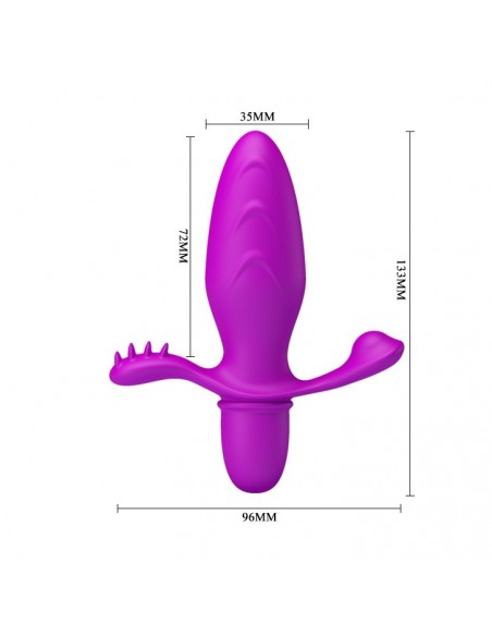 Korek analny wibrujący Pretty Love - Fitch 10 Function - Kulki i korki analne wibrujące - 6