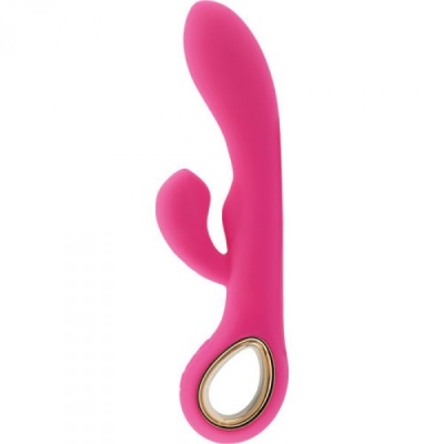 Wibrator króliczek Handy G-Double Touch 18,8 cm różowy - 1