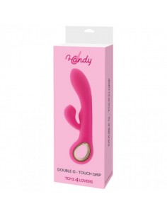Wibrator Króliczek Handy G-Double Touch Grip Pink - Wibratory Króliczki - 1 2