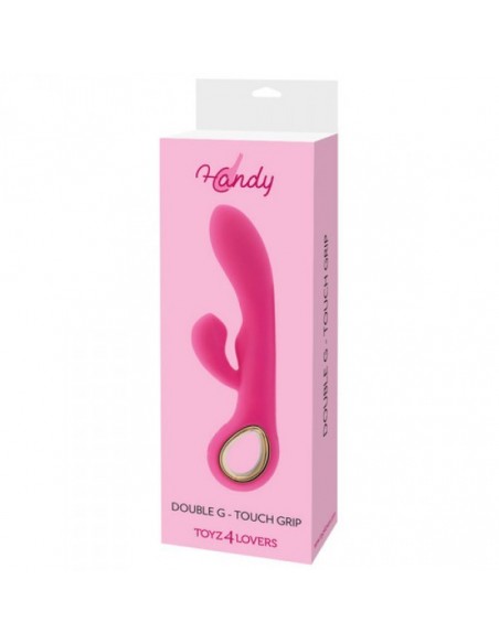 Wibrator Króliczek Handy G-Double Touch Grip Pink - Wibratory Króliczki - 2