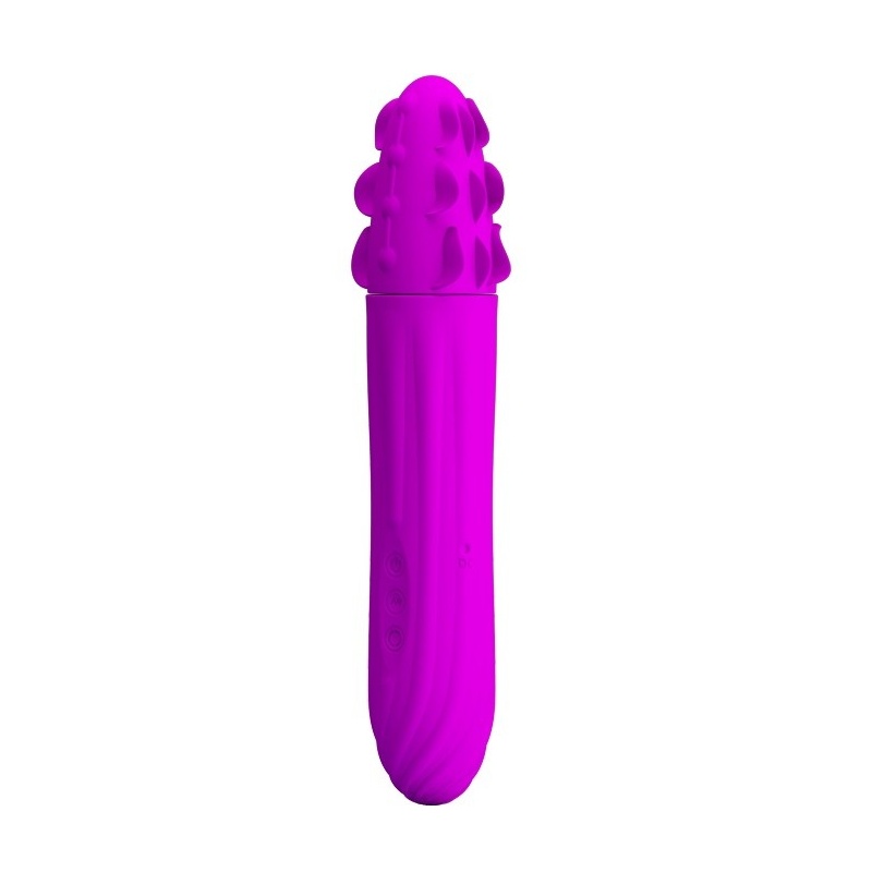 Dwugłowy wibrostymulator Aaron z rotacją i wibracją, 20,5 cm - 1