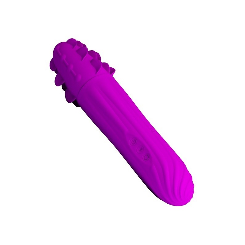 Dwugłowy wibrostymulator Aaron z rotacją i wibracją, 20,5 cm - 5