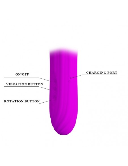 Stymulator Pretty Love - Aaron, Usb 4 Rot12 Vibr. - Stymulatory łechtaczki - 8