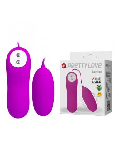 Jajeczko wibrujące Pretty Love - Eunice 12 Function - Kulki Gejszy i Jajeczka Wibrujące - 1