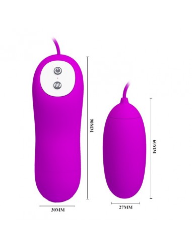 Jajeczko wibrujące Pretty Love - Eunice 12 Function - Kulki Gejszy i Jajeczka Wibrujące - 6