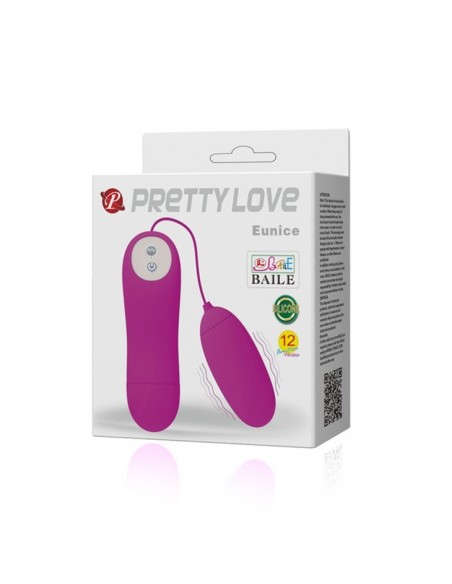 Jajeczko wibrujące Pretty Love - Eunice 12 Function - Kulki Gejszy i Jajeczka Wibrujące - 9