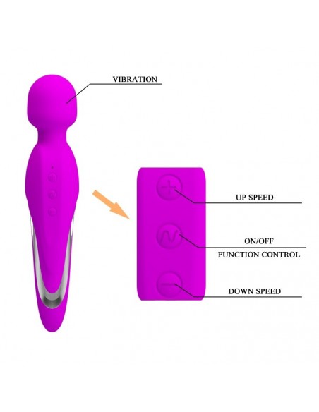Masażer do Ciała MORTIMER 7 Funkcji i 5 Stopni Prędkości - Wibratory Magic Wand - 7