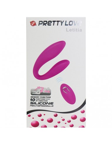 Stymulator punktu G i łechtaczki PRETTY LOVE - LETITIA, USB,10 function - Stymulatory łechtaczki - 2