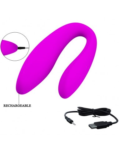 Stymulator punktu G i łechtaczki PRETTY LOVE - LETITIA, USB,10 function - Stymulatory łechtaczki - 3