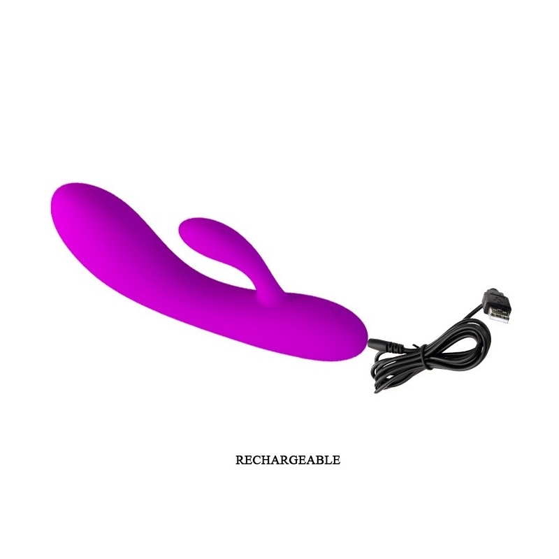 Wibrator dwustymulacyjny ALVIN z 30 trybami wibracji, 23,9 cm - 8