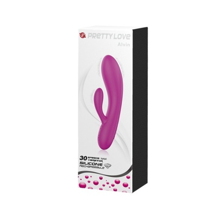 Wibrator dwustymulacyjny ALVIN z 30 trybami wibracji, 23,9 cm - 9