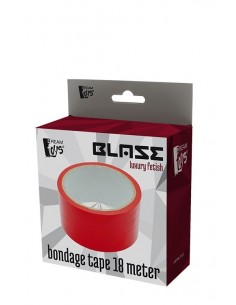 Taśma BDSM Blaze Bondage Tape Red 18 m - Taśmy, szarfy do krępowania - 1