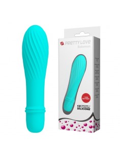 Nieduży Wibrator Solomon z Karbowaną Teksturą 10 Funkcji - Wibratory Mini - 1 2