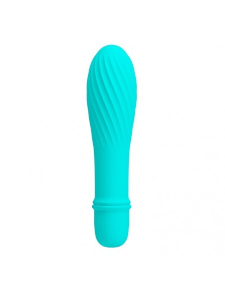 Nieduży Wibrator Solomon z Karbowaną Teksturą 10 Funkcji - Wibratory Mini - 1