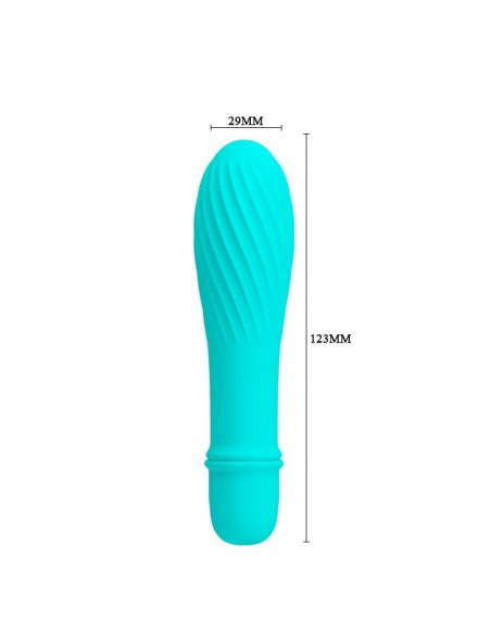 Nieduży Wibrator Solomon z Karbowaną Teksturą 10 Funkcji - Wibratory Mini - 5