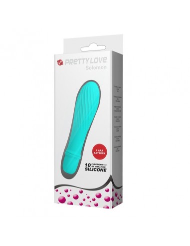 Nieduży Wibrator Solomon z Karbowaną Teksturą 10 Funkcji - Wibratory Mini - 8