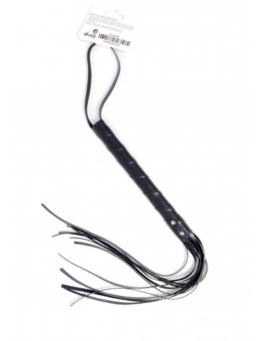 Pejcz BDSM Whip Black - Baty, pejcze i packi - 4