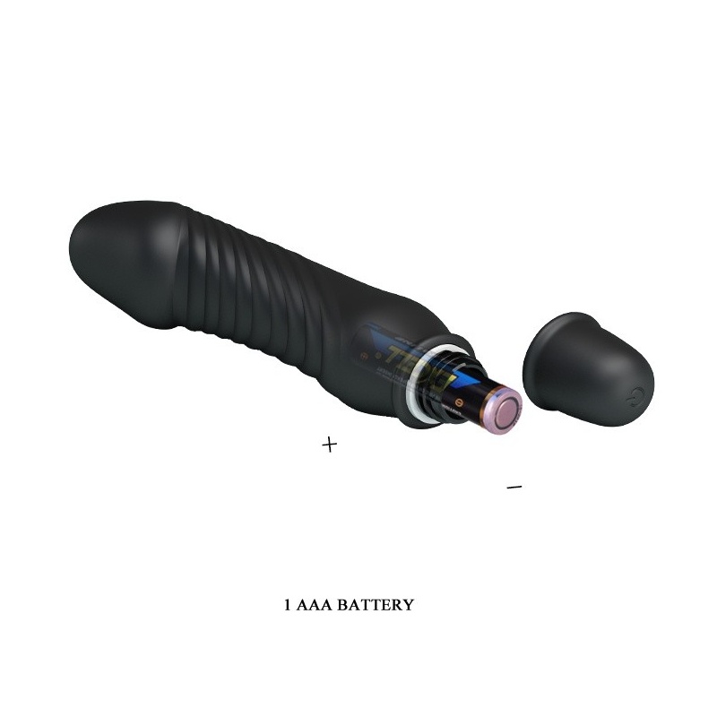 Wibrator Pretty Love Stev Black – 10 trybów wibracji, 13,5 cm - 7