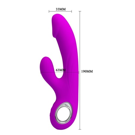 Wibrator Gordon z 7 trybami wibracji i stymulacją punktu G, 19 cm - 5