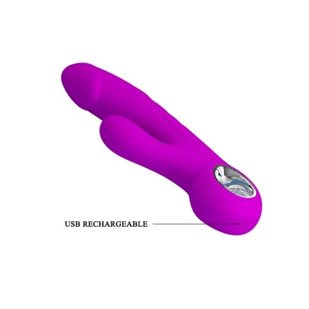 Wibrator Gordon z 7 trybami wibracji i stymulacją punktu G, 19 cm - 7