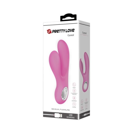 Wibrator Canrol z podwójną stymulacją, 17 cm, IPX7 - 8